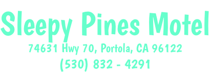 Sleepy Pines Motel 74631 Hwy 70, Portola, CA 96122 (530) 832 - 4291